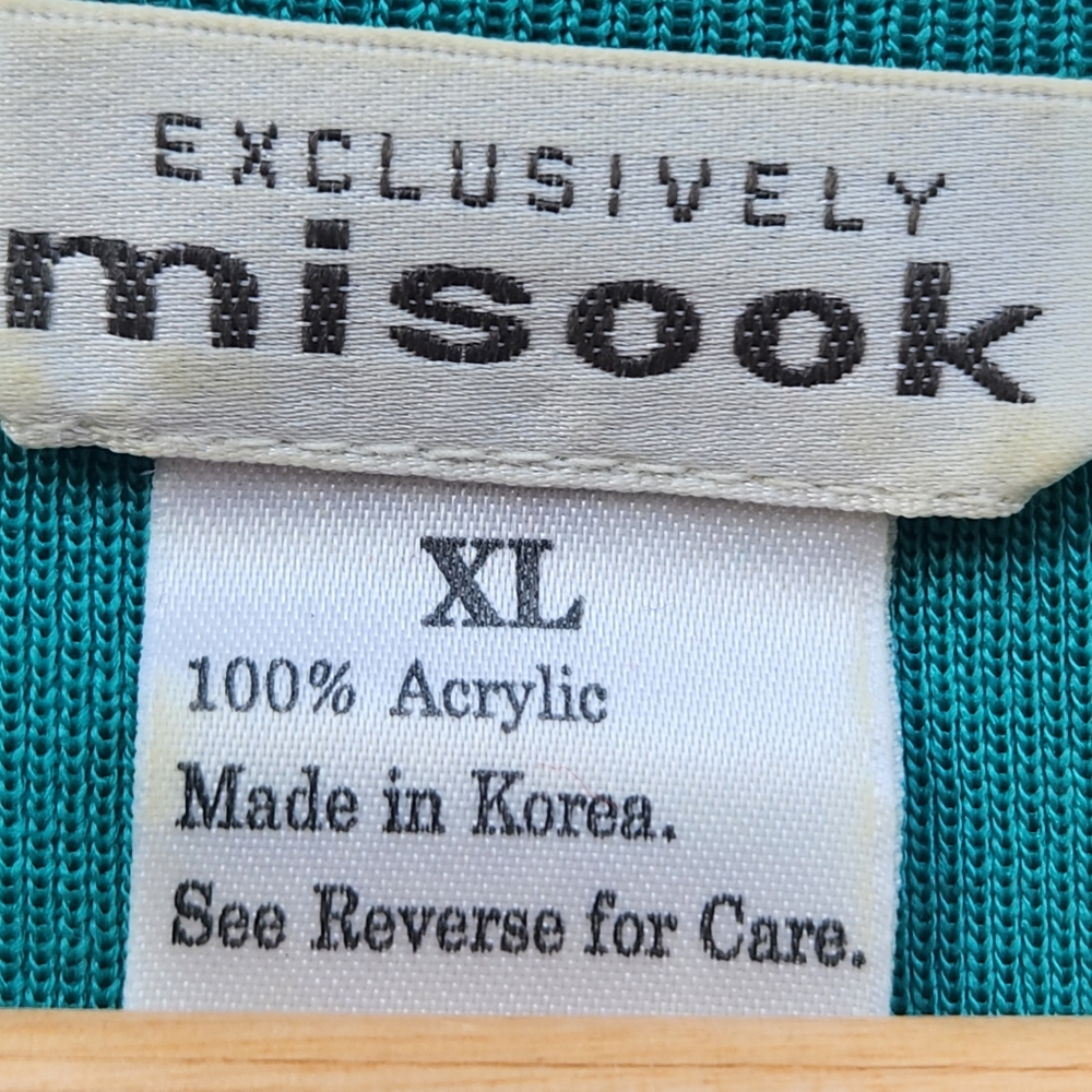 Exclusively Misook Women's Top Extra Large Teal C… - image 5